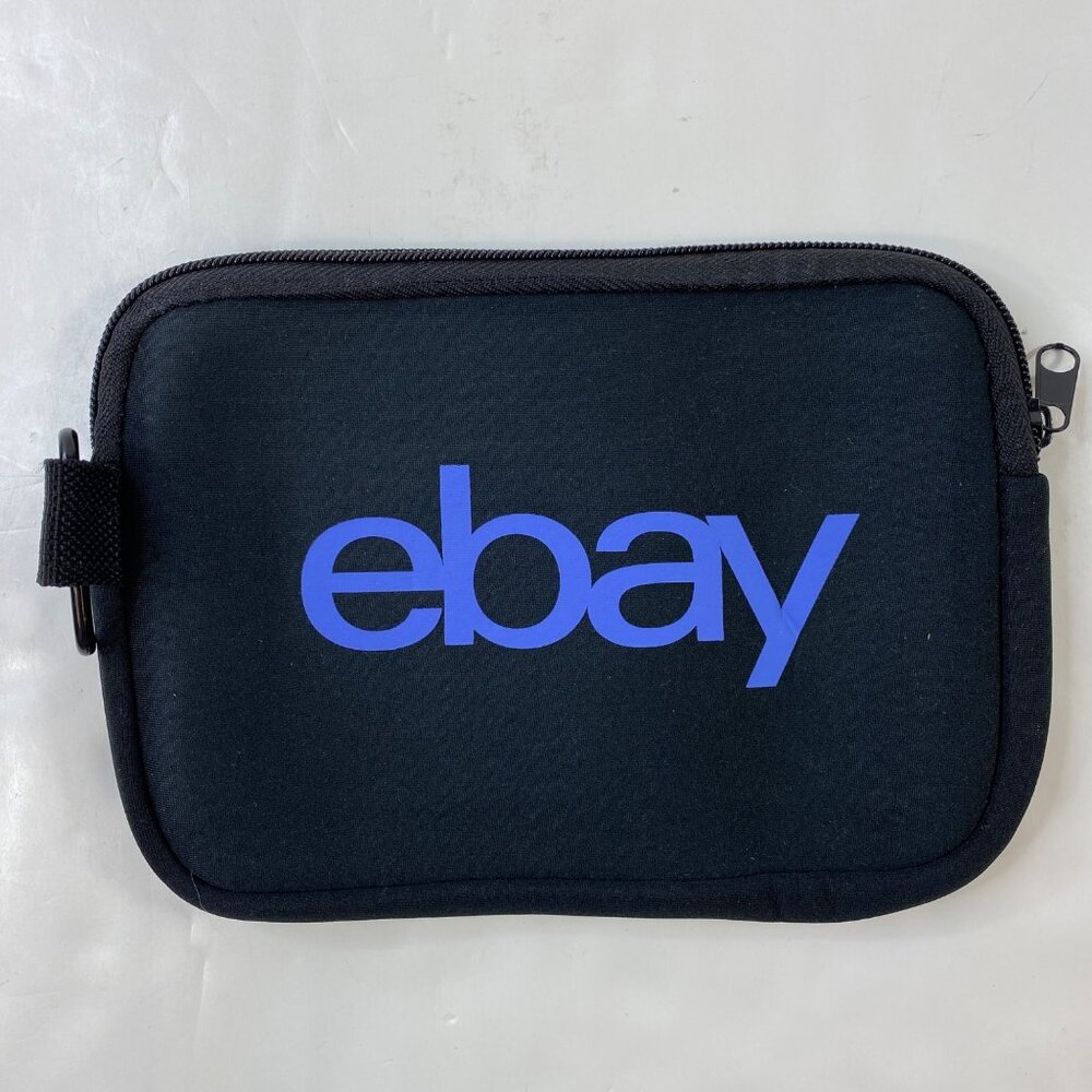 Ebay Black Neoprene Compact Tech Pouch Carabiner Clip eBayana